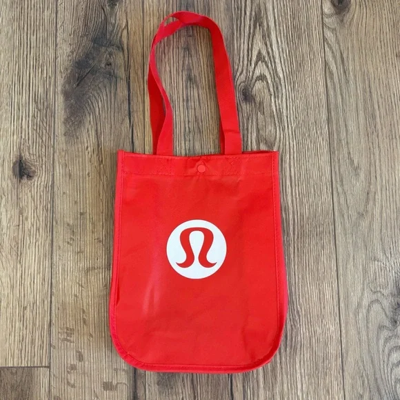 New Lululemon Small Red Reusable Tote Bag - Picture 2 of 2